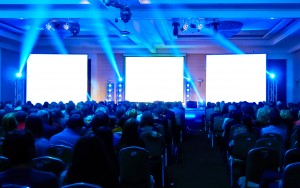 Businessevent mit Publikum