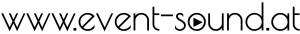 event-sound.at Logo in schwarz