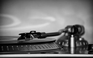 Turntables in Schwarz/Weiß