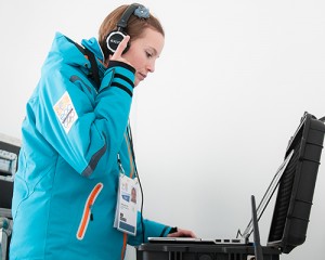Marlies Bolter als Event DJ beim European Youth Olympic Festival